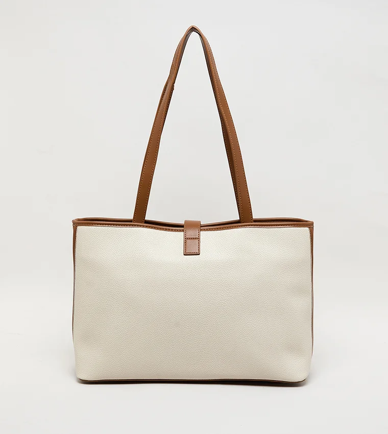 آن كلاين حقيبة توت آن كلاين بتفاصيل متباينة من البولي يوريثان